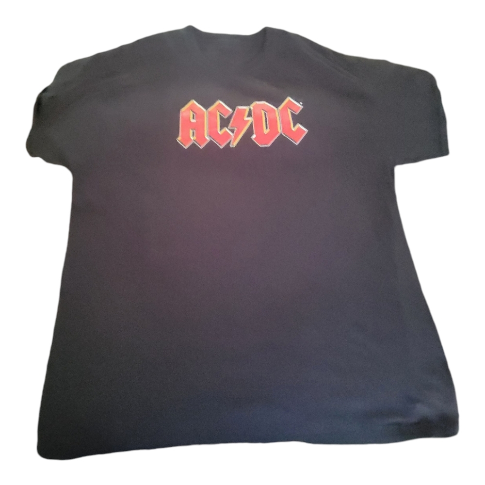 Bravado Men's Sz XL T-Shirt AC/DC Band Logo Graphic Print Short Sleeve Black